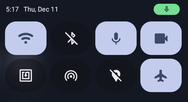Quick Settings tiles