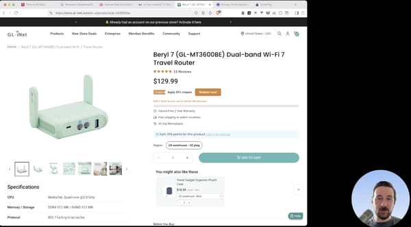 Livestream Recording - Residential Proxies, Small Fig demo, Travel Router, Self-hosted captcha