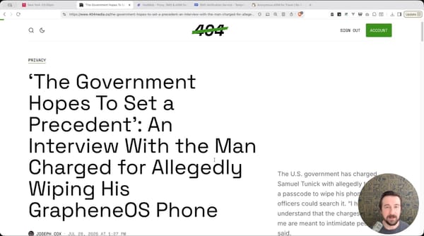 Livestream Recording - Keep Android Open, Temporary number services, Duress PIN arrest, Security settings on GrapheneOS